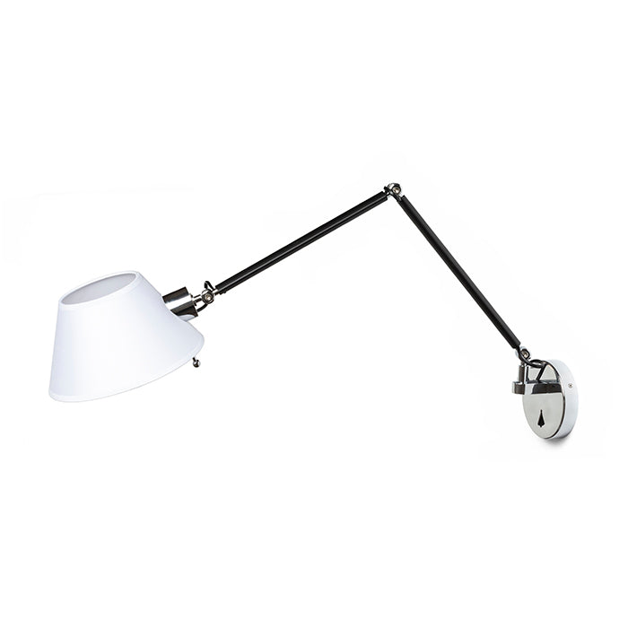 MONTANA nástěnná bílá/černá chrom 230V LED E27 11W