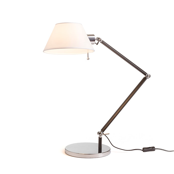 MONTANA stolní bílá/černá chrom 230V LED E27 11W
