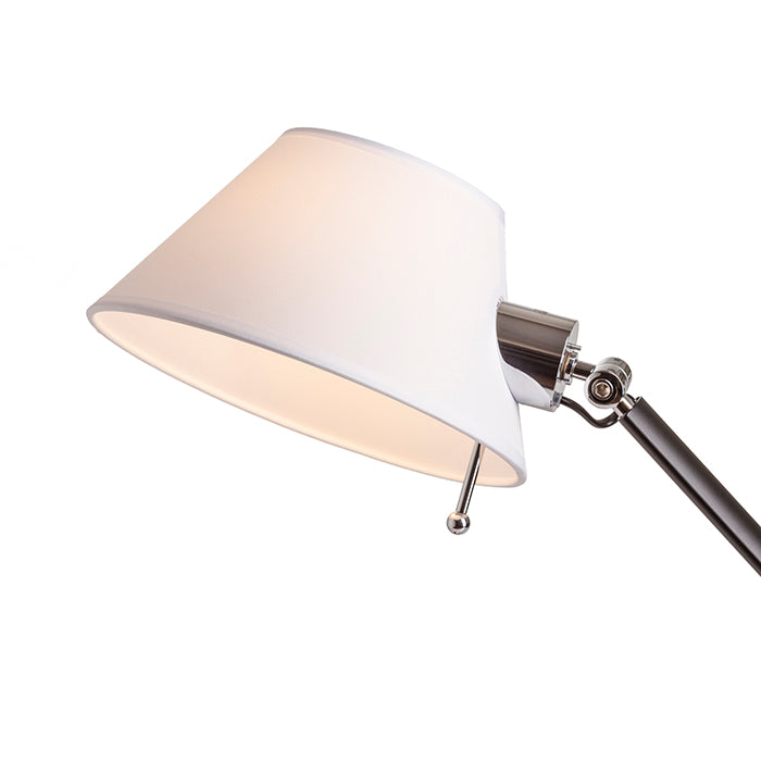 MONTANA stolní bílá/černá chrom 230V LED E27 11W