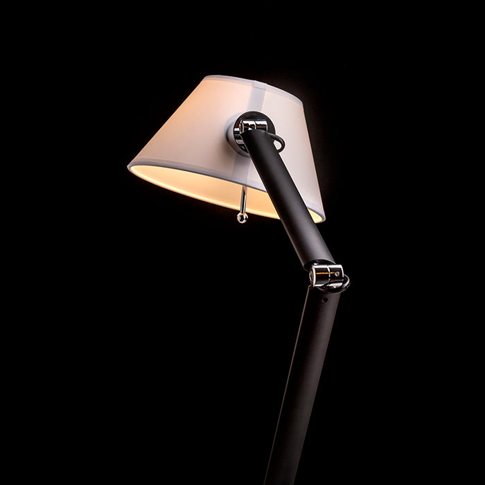 MONTANA stolní bílá/černá chrom 230V LED E27 11W