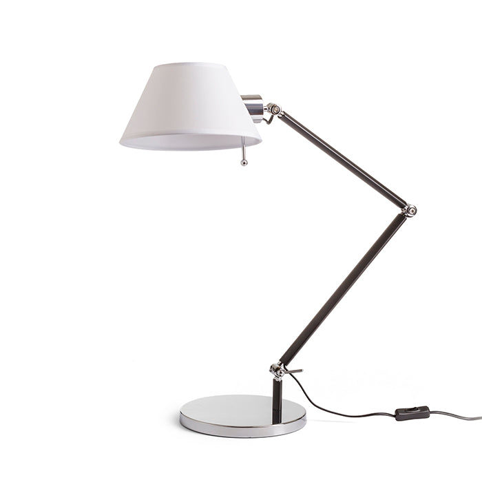 MONTANA stolní bílá/černá chrom 230V LED E27 11W