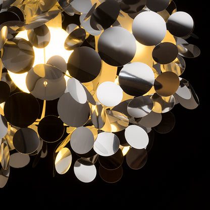 CONFETTI závěsná chromovaná fólie 230V LED E27 15W