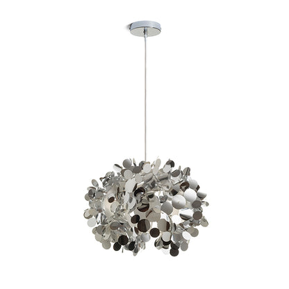 CONFETTI závěsná chromovaná fólie 230V LED E27 15W