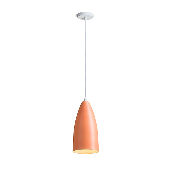 TUTTI závěsná oranžová keramika 230V LED E27 15W