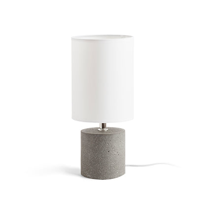CAMINO stolní se stínidlem bílá cement 230V LED E27 15W