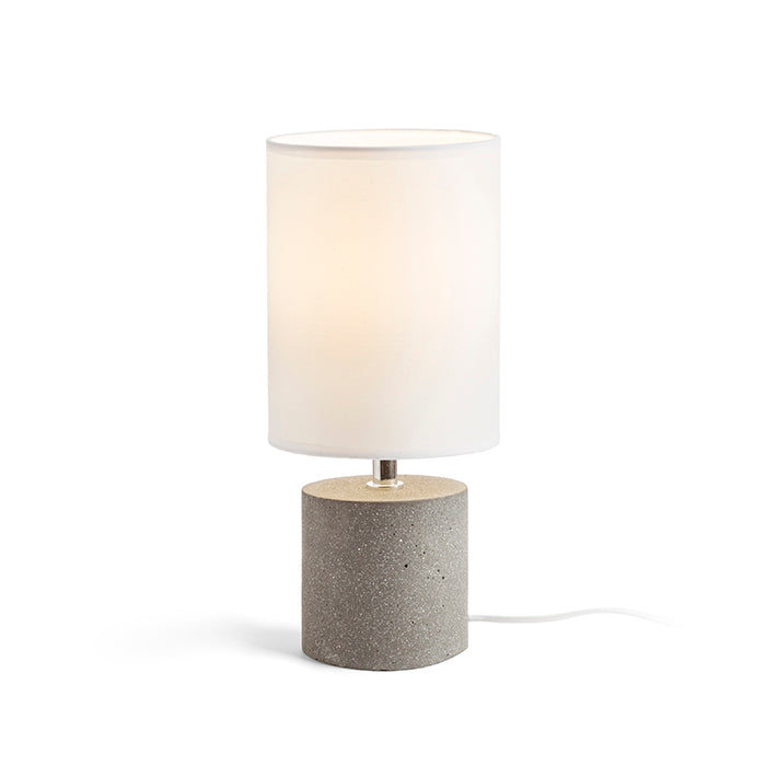 CAMINO stolní se stínidlem bílá cement 230V LED E27 15W