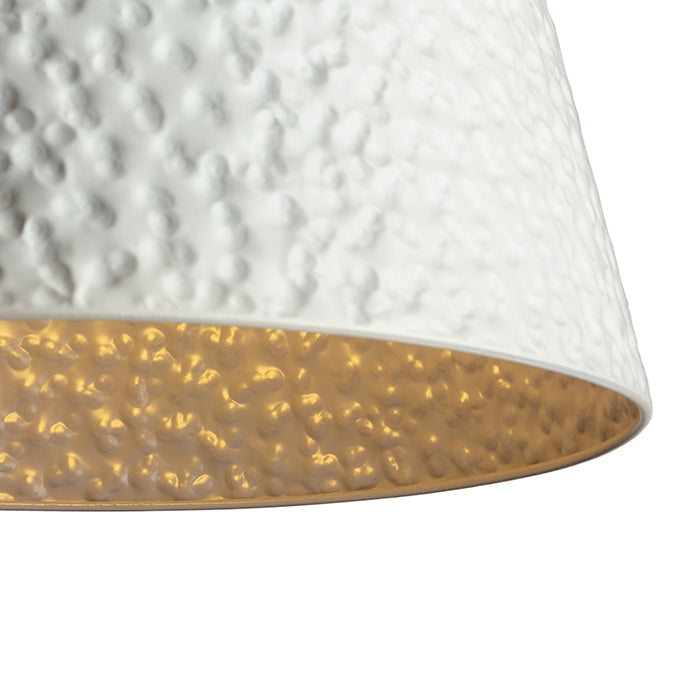 BUCKY 40 závěsná bílá/šedá kov 230V LED E27 15W