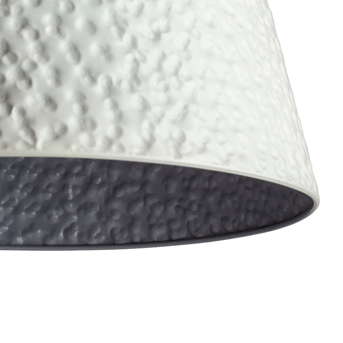 BUCKY 40 závěsná bílá/šedá kov 230V LED E27 15W