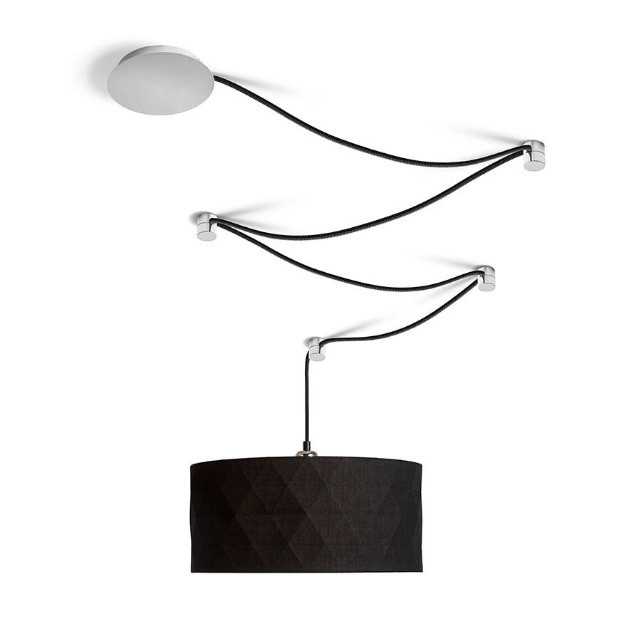 SPIDER I závěsná sada černá chrom 230V LED E27 15W