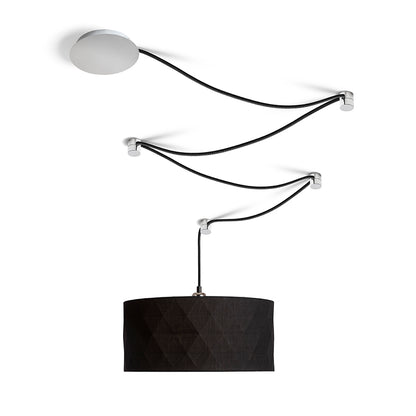SPIDER I závěsná sada černá chrom 230V LED E27 15W