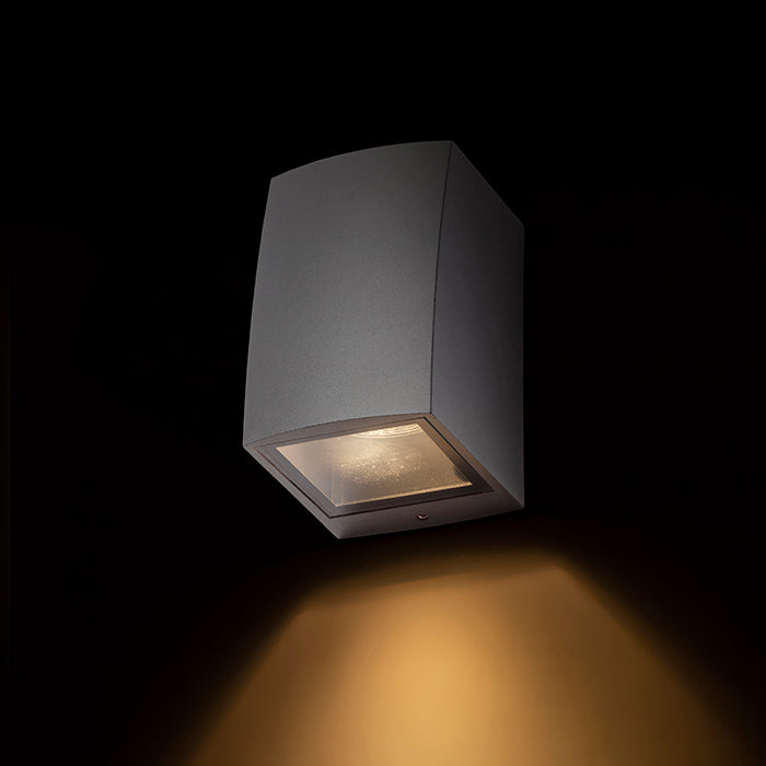 SELMA nástěnná stříbrnošedá 230V LED GU10 8W IP54