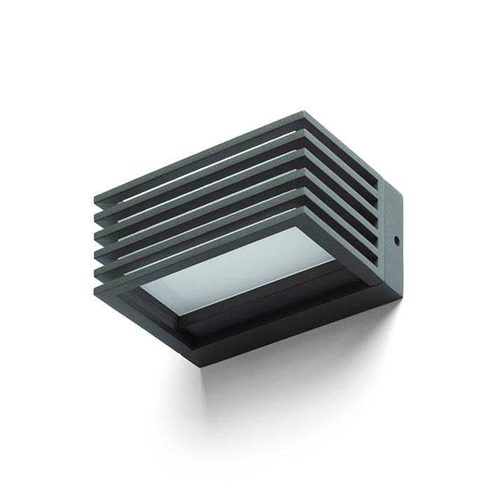 CLAIRE 14 nástěnná antracitová mléčný akryl 230V LED 6W IP54 3000K