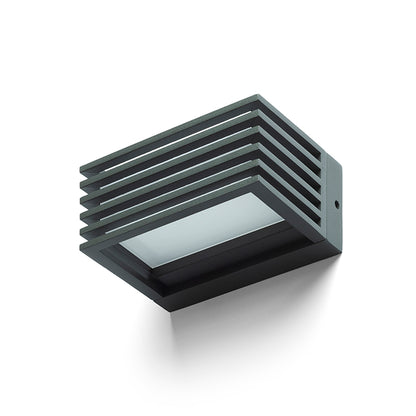 CLAIRE 14 nástěnná antracitová mléčný akryl 230V LED 6W IP54 3000K