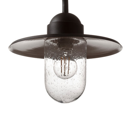 BEACON nástěnná černá strukturované sklo 230V LED E27 15W IP44