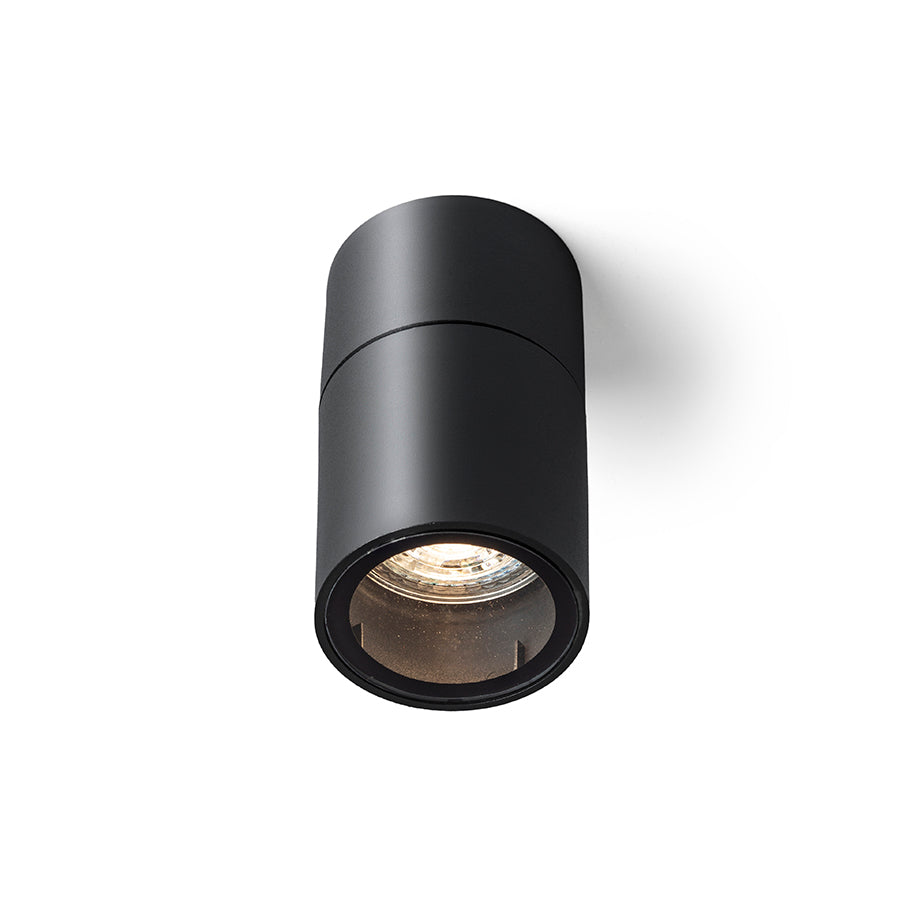SORANO stropní černá plast 230V LED GU10 8W IP44