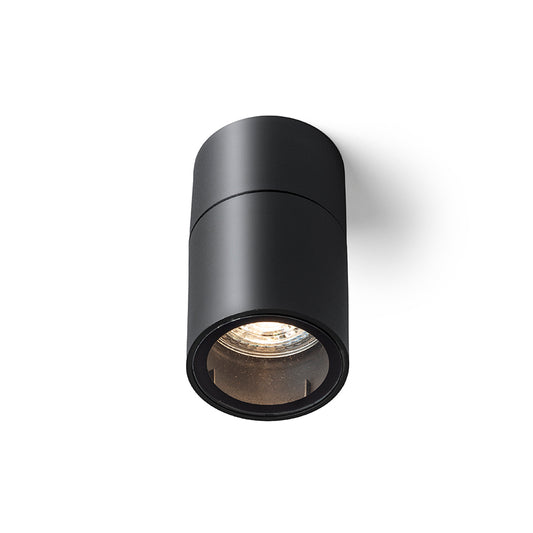 SORANO stropní černá plast 230V LED GU10 8W IP44