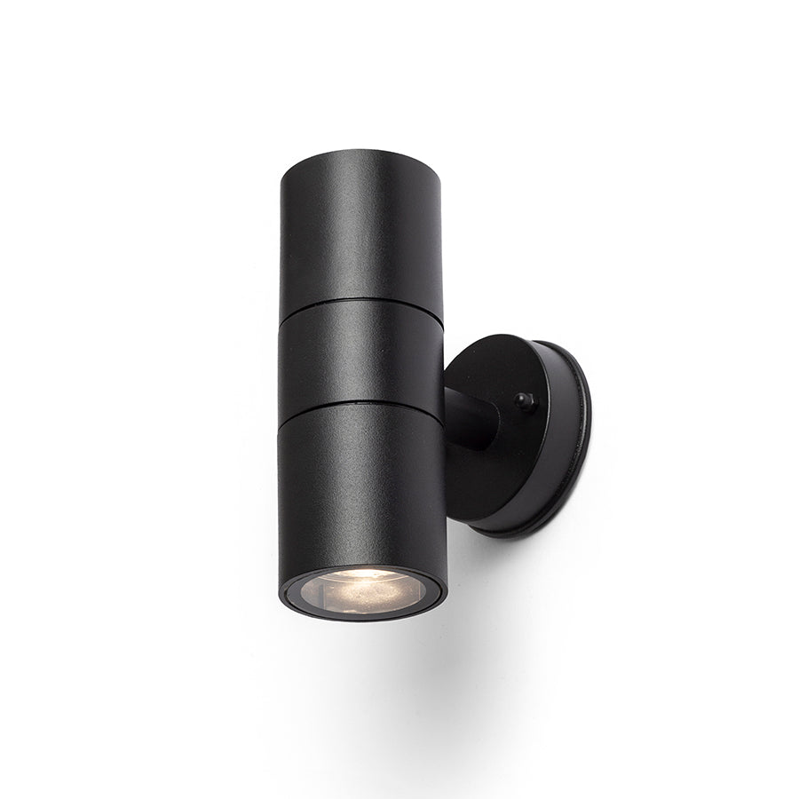 SORANO II nástěnná černá plast 230V LED GU10 2x8W IP44