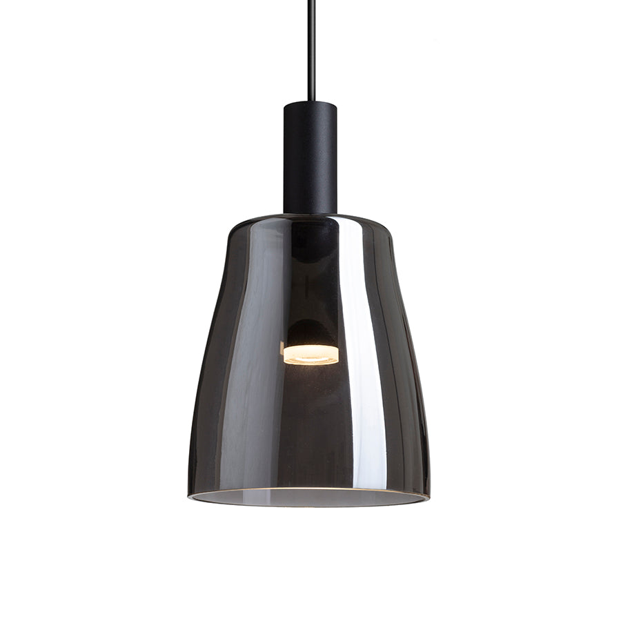 BELLINI M LED závěsná černá kouřové sklo 230V LED 5W 30° 3000K