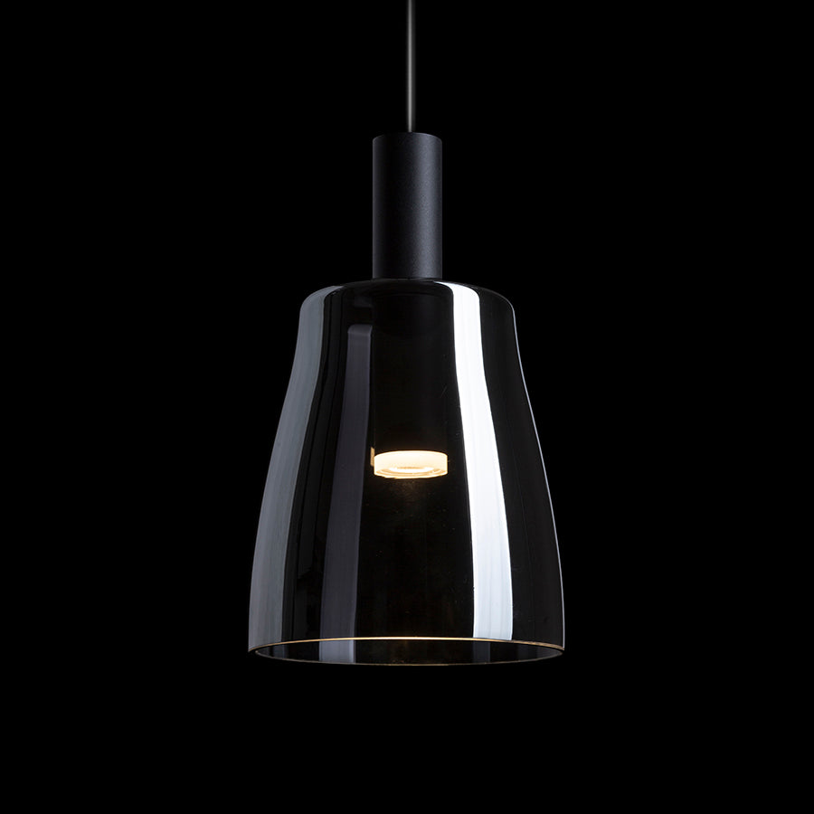 BELLINI M LED závěsná černá kouřové sklo 230V LED 5W 30° 3000K