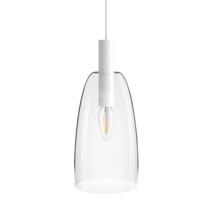 BELLINI L E14 závěsná bílá čiré sklo 230V LED E14 15W