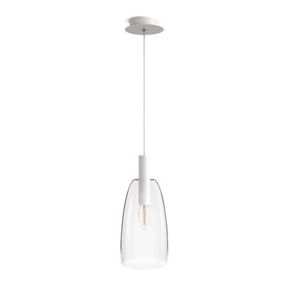 BELLINI L E14 závěsná bílá čiré sklo 230V LED E14 15W