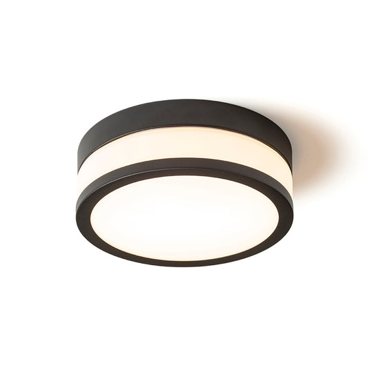 CIRA LED 23 stropní opálové sklo/černá 230V LED 12W IP44 3000K