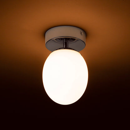 MERINGUE 11 stropní opálové sklo/chrom 230V LED G9 9W IP44