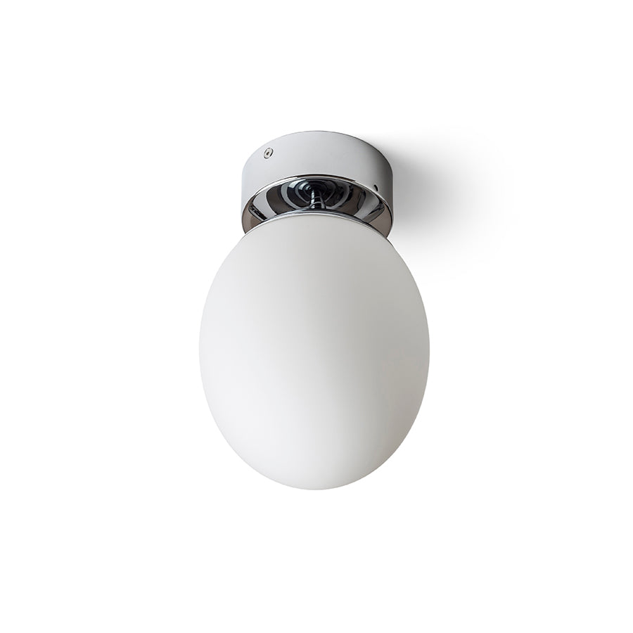 MERINGUE 16 stropní opálové sklo/chrom 230V LED E27 15W IP44