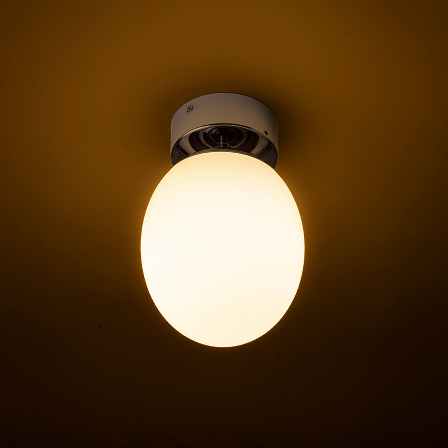 MERINGUE 16 stropní opálové sklo/chrom 230V LED E27 15W IP44
