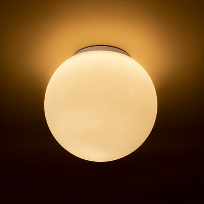 BOLLY 26 stropní opálové sklo/chrom 230V LED E27 15W IP44