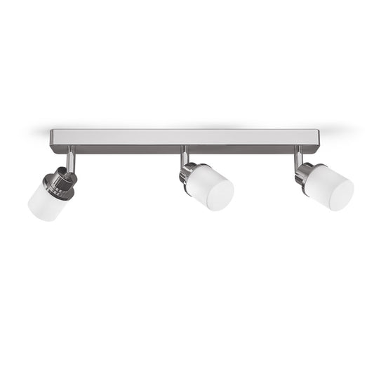 LINN III přisazená opálové sklo/chrom 230V LED G9 3x3W IP44