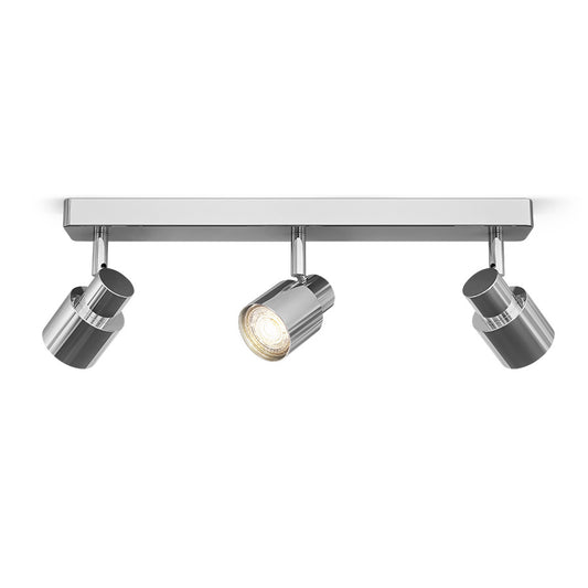 VALTO III přisazená chrom 230V GU10 LED 3x5W IP44