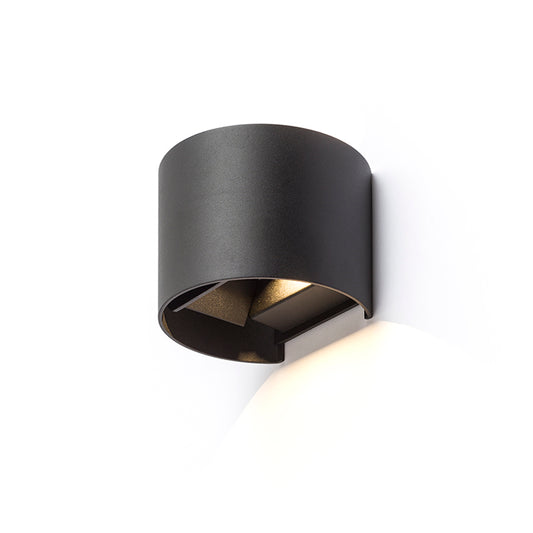 TITO R DIMM nástěnná černá 230V LED 2x3W IP65 3000K