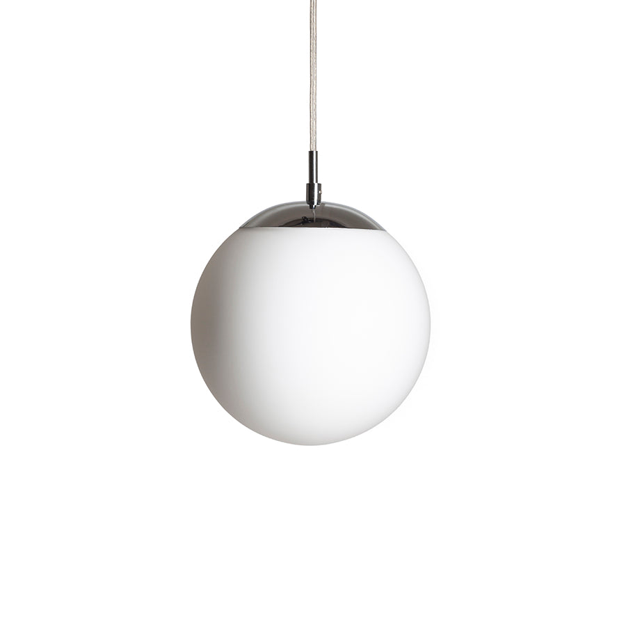 LUNA 20 závěsná opálové sklo/chrom 230V LED E27 11W