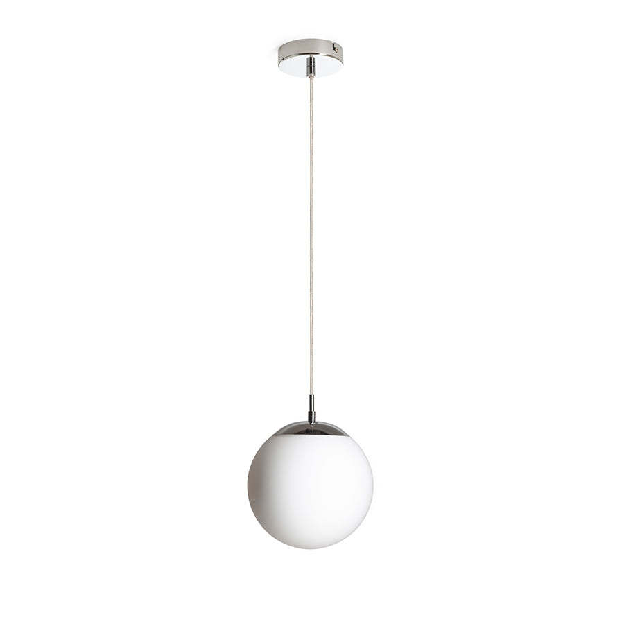 LUNA 20 závěsná opálové sklo/chrom 230V LED E27 11W
