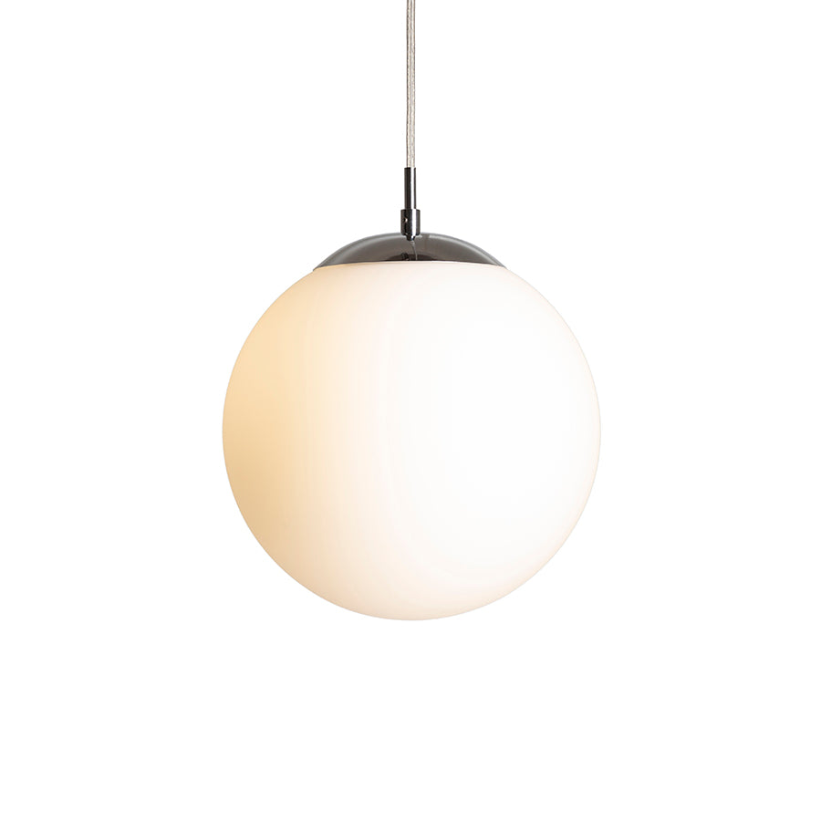 LUNA 25 závěsná opálové sklo/chrom 230V LED E27 15W