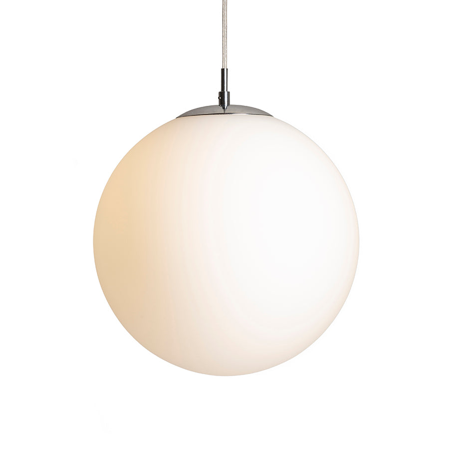 LUNA 30 závěsná opálové sklo/chrom 230V LED E27 15W