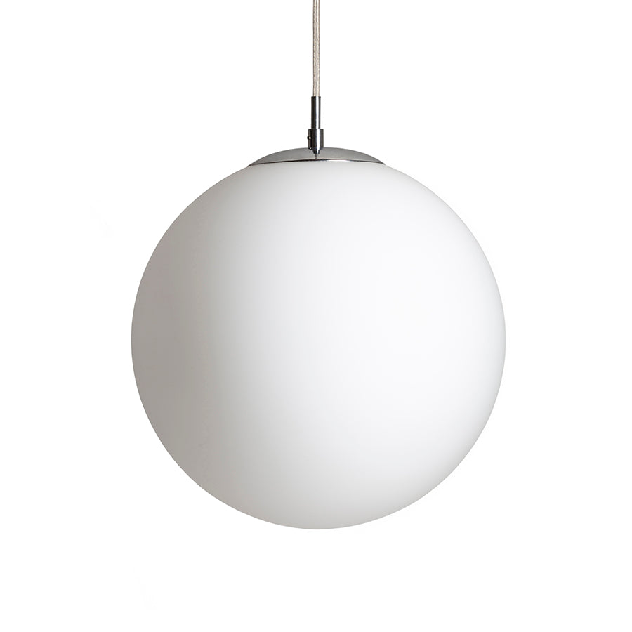 LUNA 30 závěsná opálové sklo/chrom 230V LED E27 15W