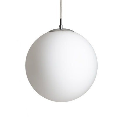 LUNA 30 závěsná opálové sklo/chrom 230V LED E27 15W