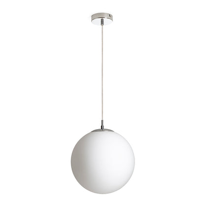 LUNA 30 závěsná opálové sklo/chrom 230V LED E27 15W