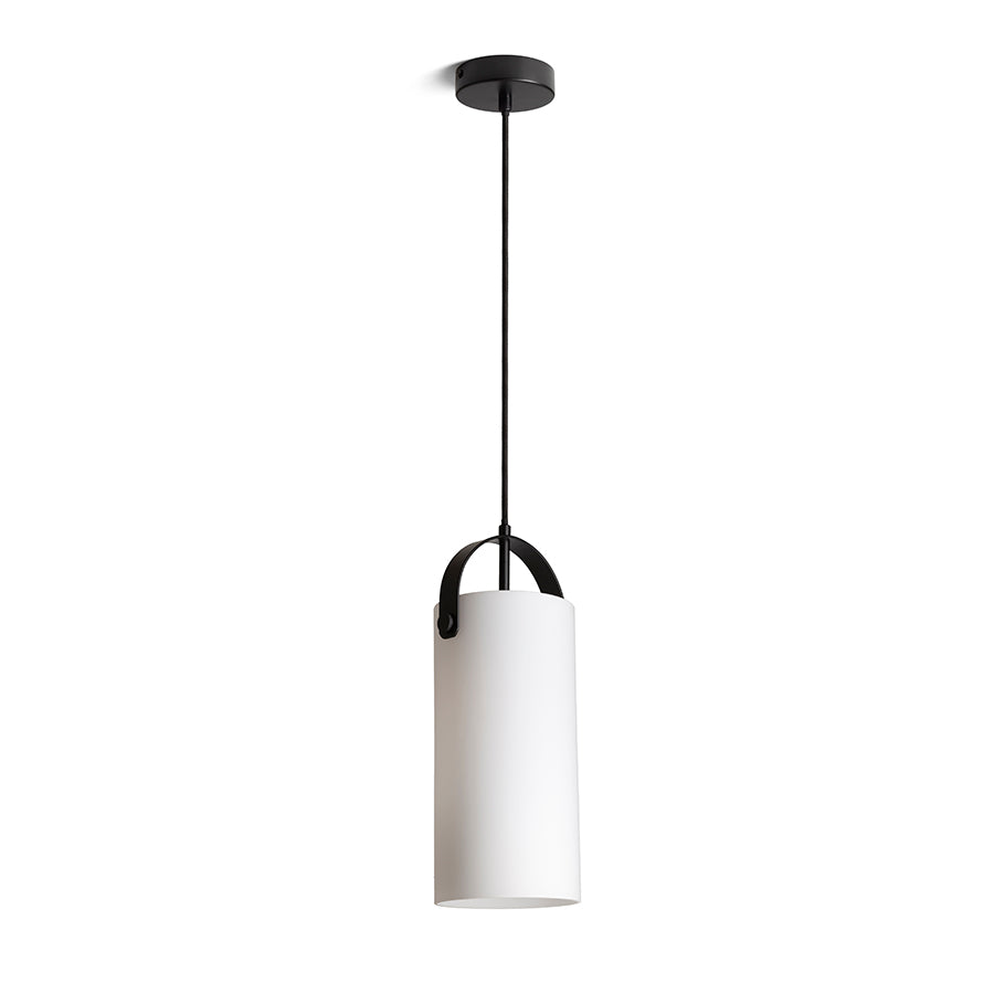 JULIETTA 31 závěsná opálové sklo/černá 230V LED E27 15W