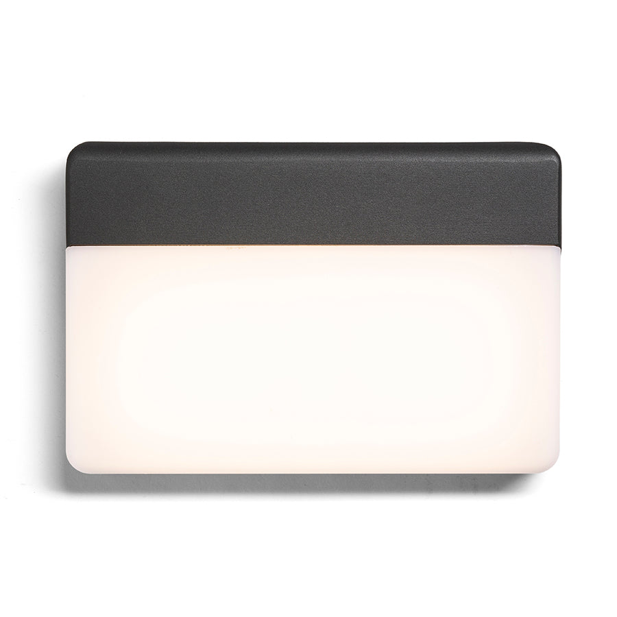 GAVIN nástěnná antracitová mléčný akryl 230V LED 13W IP65 3000K