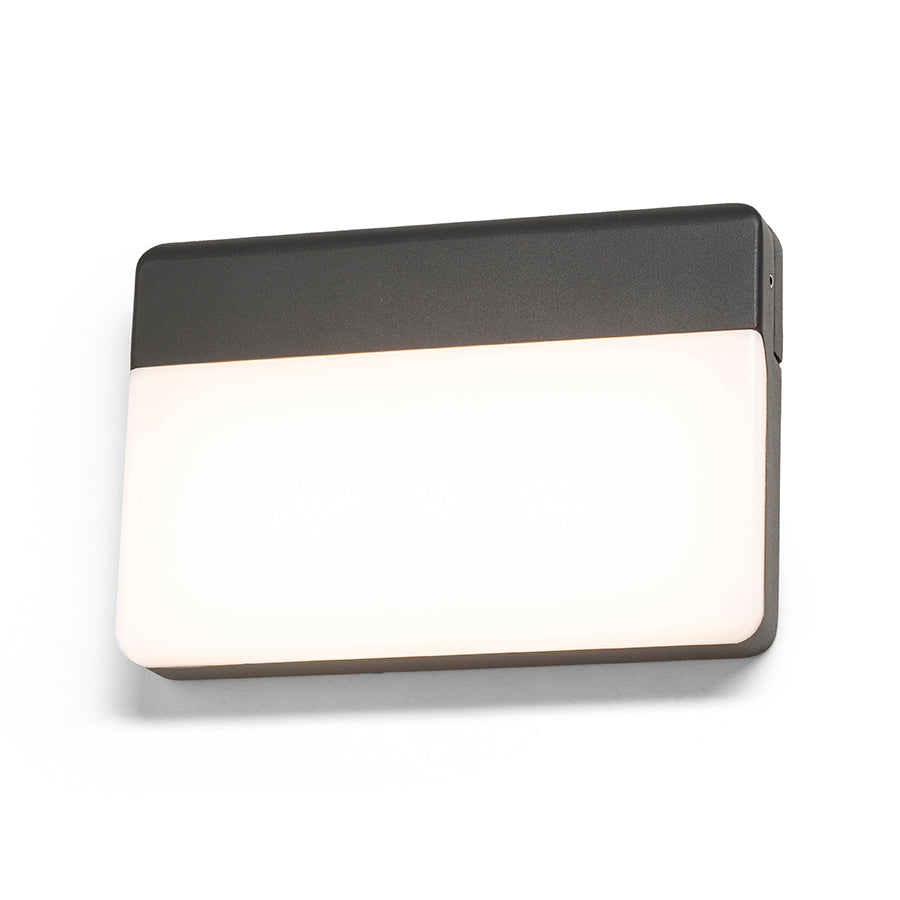 GAVIN nástěnná antracitová mléčný akryl 230V LED 13W IP65 3000K