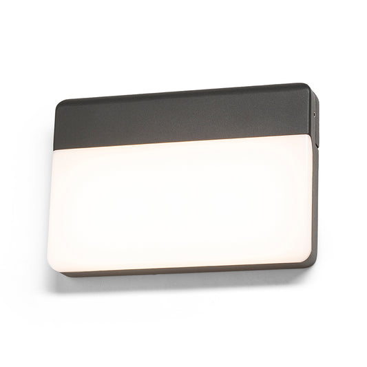 GAVIN nástěnná antracitová mléčný akryl 230V LED 13W IP65 3000K