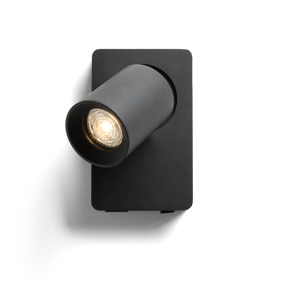 VOLTERA USB nástěnná černá 230V LED GU10 9W