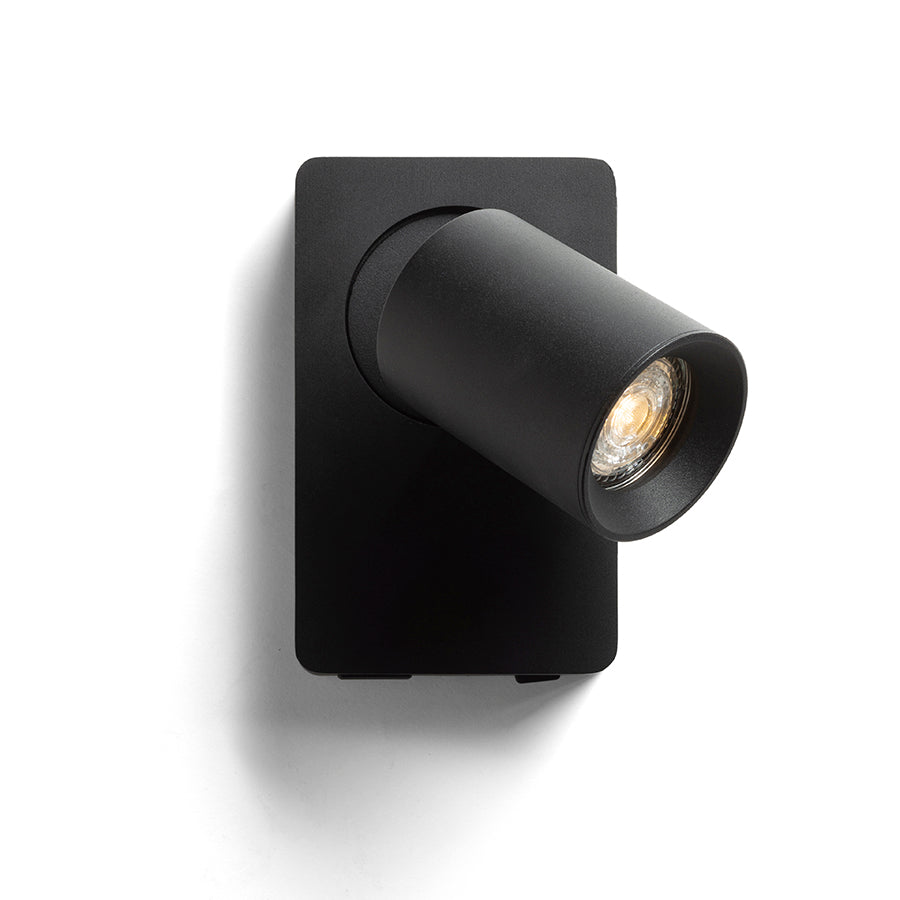 VOLTERA USB nástěnná černá 230V LED GU10 9W
