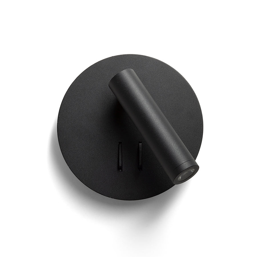 THALIA nástěnná černá satinovaný akryl 230V LED 6+3W 3000K