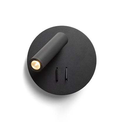 THALIA nástěnná černá satinovaný akryl 230V LED 6+3W 3000K