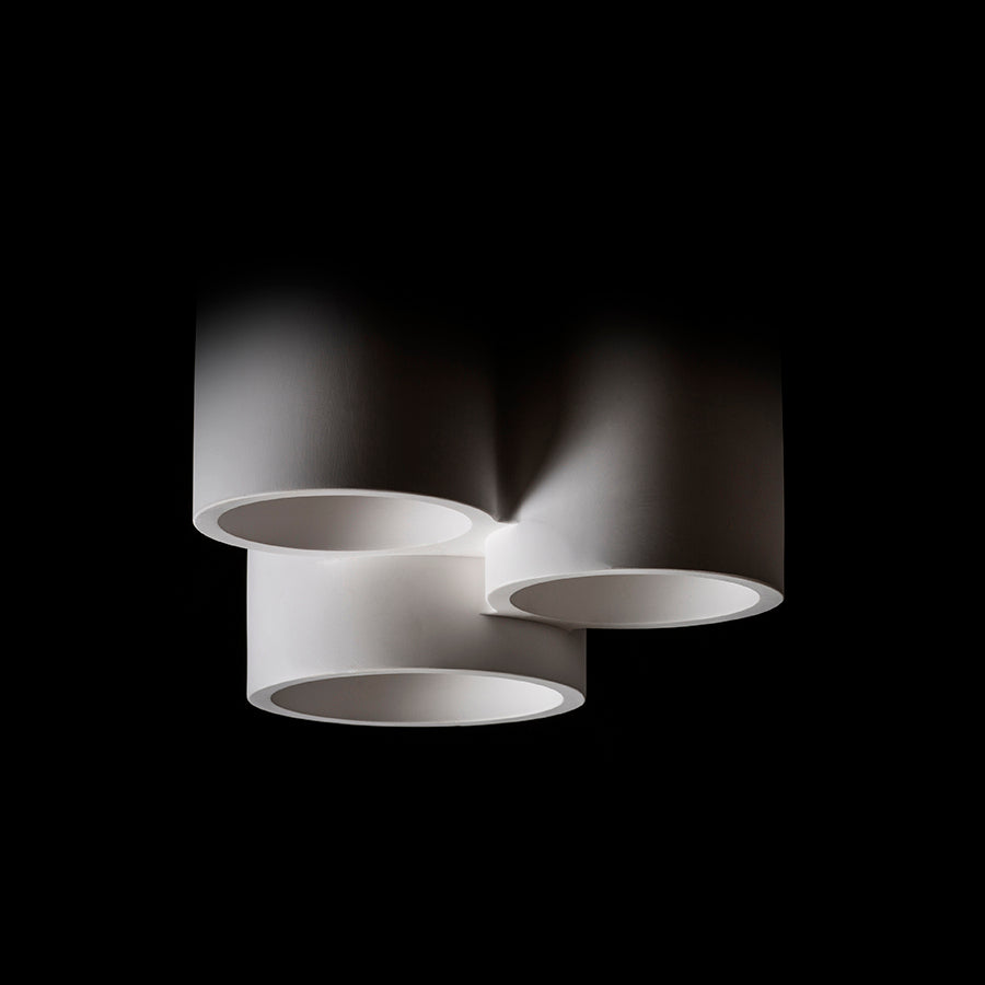 GINA III stropní sádrová 230V LED GU10 3x5W