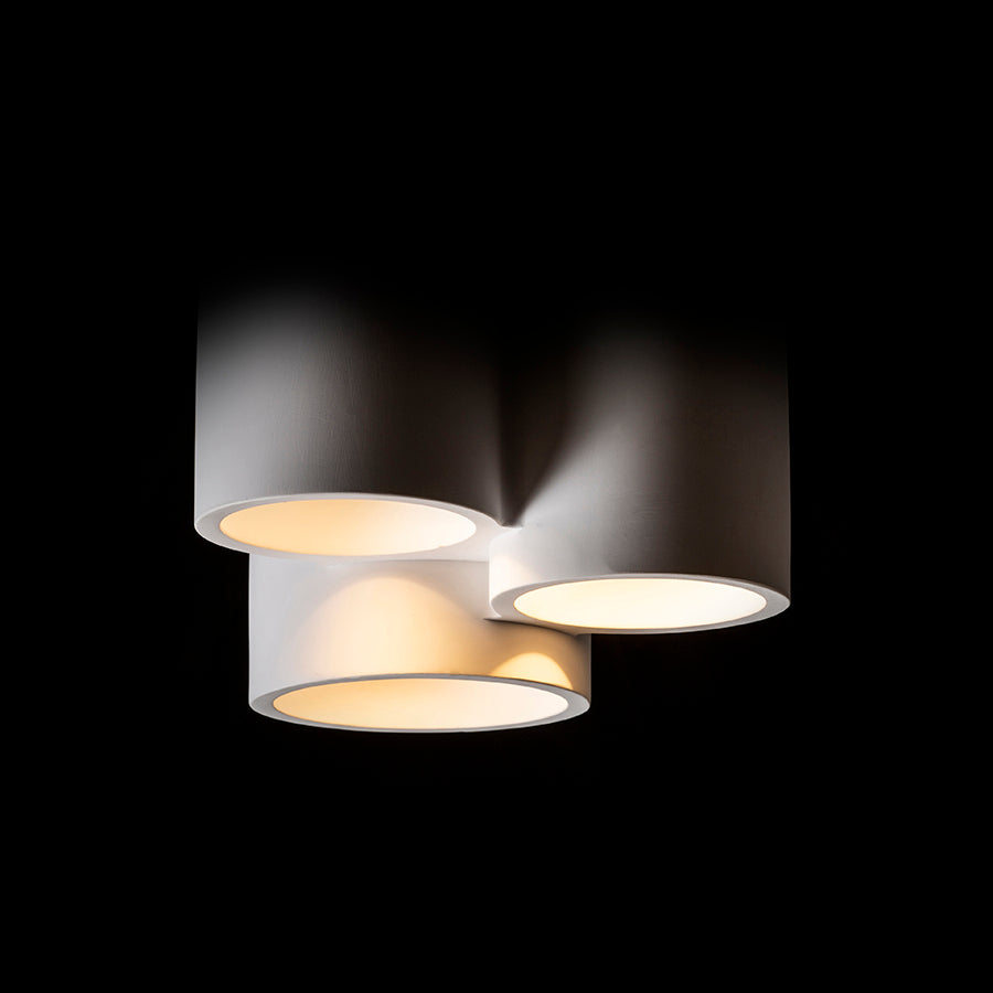 GINA III stropní sádrová 230V LED GU10 3x5W